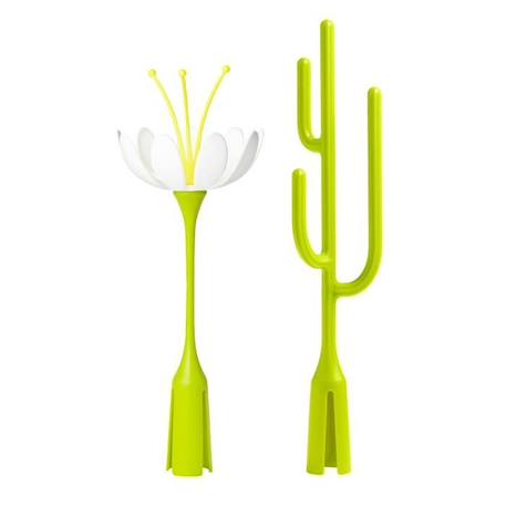 EGOUTTE BIBERON POKE & STEM - Kit 2 égouttoirs VERT 3 - vertbaudet enfant 