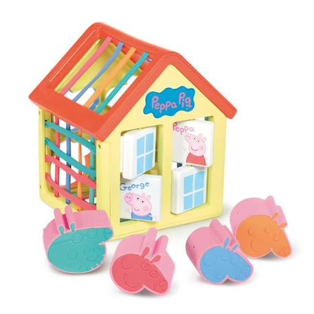 Maison d'activités de Peppa - TOOMIES - trieur de formes - 4 formes - fenêtres tournantes BLANC 2 - vertbaudet enfant 