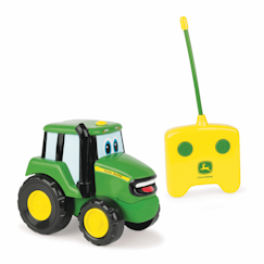 Jouet-Jeux de plein air-Véhicules enfant-Tracteur Radiocommandé - TOMY - Johnny de Britains - Jaune - Pour Enfant de 18 Mois et Plus