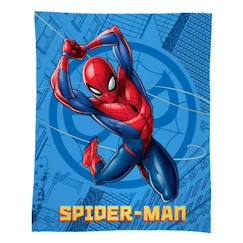 -Plaid polaire imprimé 100% polyester, SPIDERMAN ACTION 125x150cm