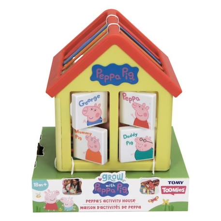 Maison d'activités de Peppa - TOOMIES - trieur de formes - 4 formes - fenêtres tournantes BLANC 1 - vertbaudet enfant 