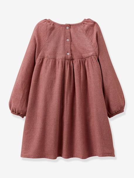 Robe fille smockée CYRILLUS rose 2 - vertbaudet enfant 