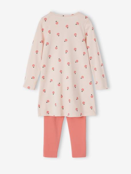 Lot de 2 chemises de nuit 'pommes' + legging rose 6 - vertbaudet enfant 