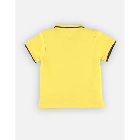 Polo en coton piqué JAUNE 4 - vertbaudet enfant 