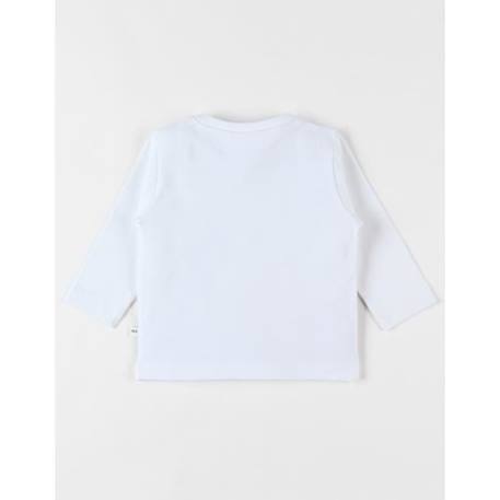 T-shirt manches longues en jersey imprimé dinosaure BLANC 2 - vertbaudet enfant 