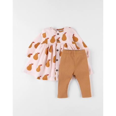 Set robe imprimé poires + legging uni ROSE 3 - vertbaudet enfant 