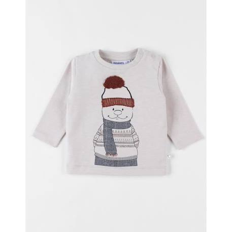 T-shirt manches longues Nouky en jersey chiné  - vertbaudet enfant