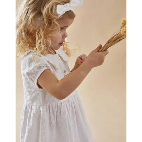 Ensemble cérémonie robe et  bloomer en crêpe BLANC 2 - vertbaudet enfant 