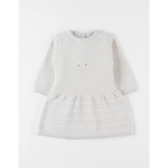 Robe en tricot imprimé lapin  - vertbaudet enfant