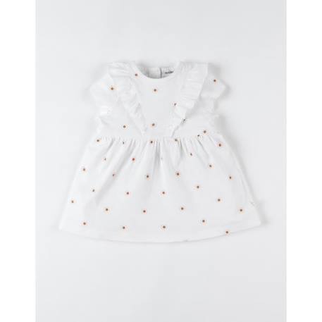 Robe bi-matière imprimé soleil BEIGE 3 - vertbaudet enfant 