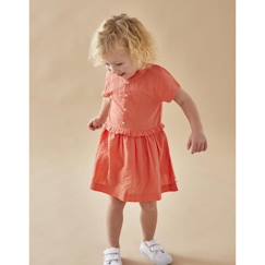 Bébé-Robe, jupe-Set robe + bloomer en popeline gaufrée