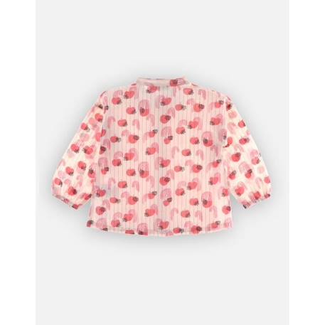 Blouse manches longues imprimé pommes ROSE 4 - vertbaudet enfant 