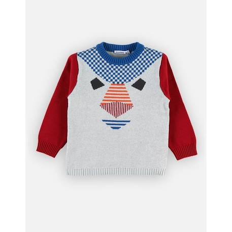 Pull en tricot GRIS 3 - vertbaudet enfant 