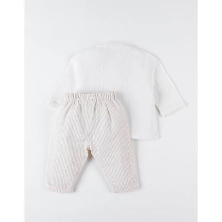 Ensemble cérémonie chemise et pantalon BEIGE 4 - vertbaudet enfant 