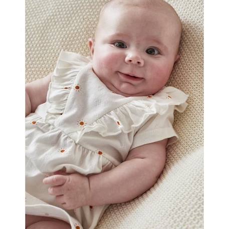 Robe bi-matière imprimé soleil BEIGE 2 - vertbaudet enfant 