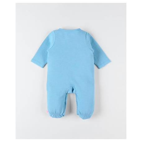 Pyjama 1 pièce en jersey gaufré imprimé rhino BLEU 2 - vertbaudet enfant 