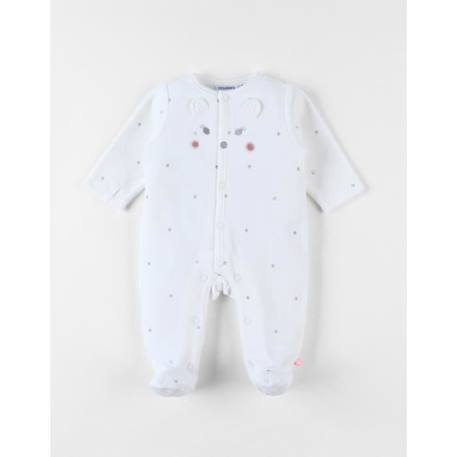 Bébé-Salopette, combinaison-Pyjama 1 pièce broderie hérisson en velours