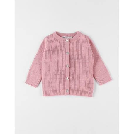 Cardigan en tricot tressé ROSE 1 - vertbaudet enfant 