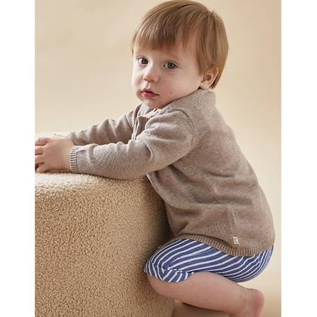 Cardigan en tricot fin BEIGE+BLANC+BLEU+ORANGE+ROSE+VERT 2 - vertbaudet enfant 