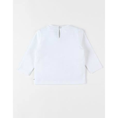 T-shirt manches longues en jersey imprimé petite fille BLANC 2 - vertbaudet enfant 