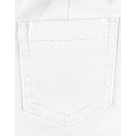 Pantalon blanc en twill BLANC 4 - vertbaudet enfant 