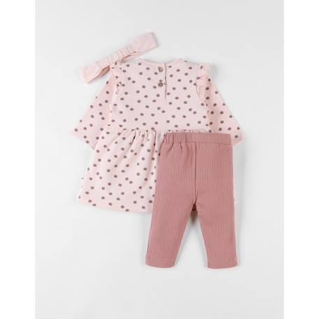 Set bandeau + t-shirt manches longues + legging ROSE 2 - vertbaudet enfant 