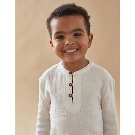 Ensemble cérémonie chemise et pantalon BEIGE 2 - vertbaudet enfant 