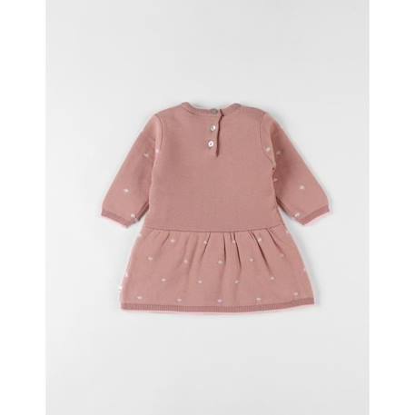 Robe manches longues en tricot motif chat ROSE 4 - vertbaudet enfant 