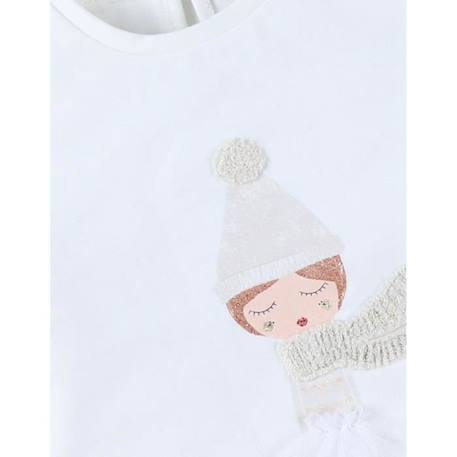 T-shirt manches longues en jersey imprimé petite fille BLANC 3 - vertbaudet enfant 