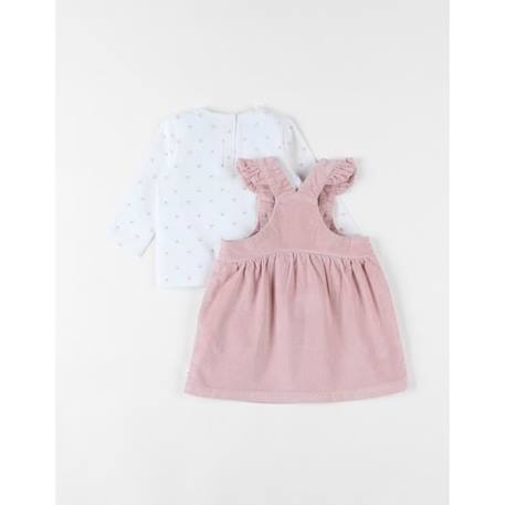 Ensemble robe velours côtélé + t-shirt manches longues ROSE 2 - vertbaudet enfant 