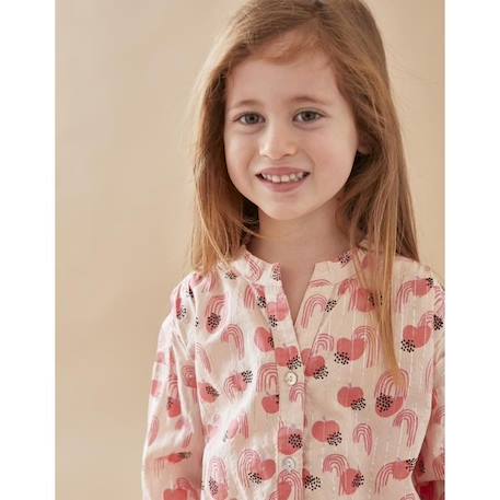 Blouse manches longues imprimé pommes ROSE 2 - vertbaudet enfant 