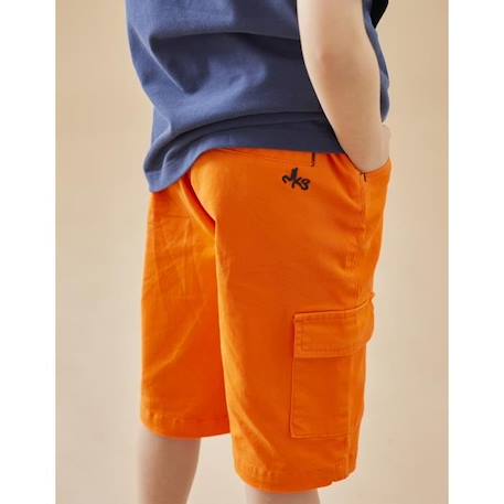 Bermuda en twill ORANGE 2 - vertbaudet enfant 