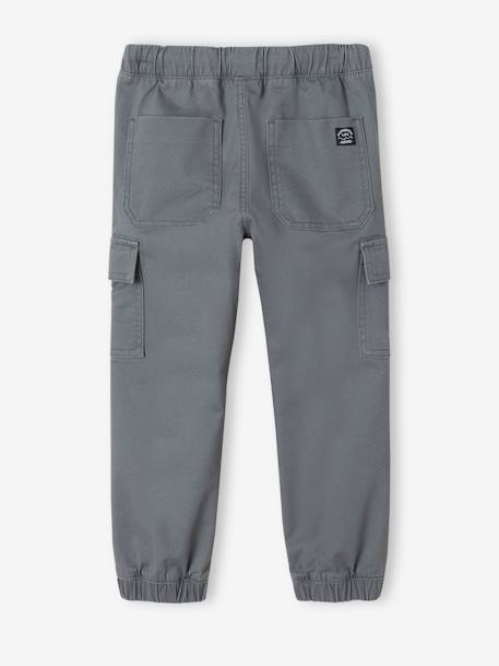 Pantalon battle facile à enfiler garçon bleu glacier+kaki foncé+taupe 3 - vertbaudet enfant 