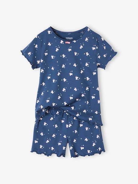 Lot de 2 pyjashorts fille licornes bleu nuit 2 - vertbaudet enfant 