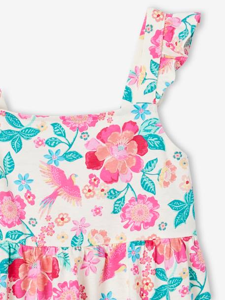 Robe à bretelles volantées et smocks fille multicolore 5 - vertbaudet enfant 