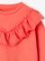 Sweat avec volant en broderie anglaise fille corail+vanille 3 - vertbaudet enfant 