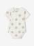 Lot de 3 bodies ouverture naissance bébé en coton biologique pêche 2 - vertbaudet enfant 