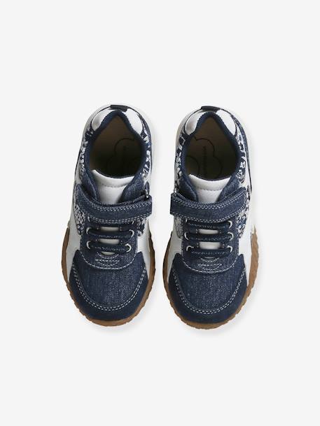 Baskets lacets élastiqués enfant collection maternelle denim brut 4 - vertbaudet enfant 