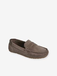 -Mocassins croûte de cuir enfant