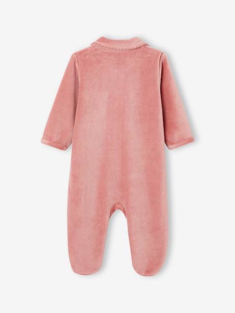 Lot de 2 dors-bien bébé en velours vieux rose 4 - vertbaudet enfant 