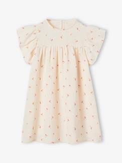 -Robe en gaze de coton fille