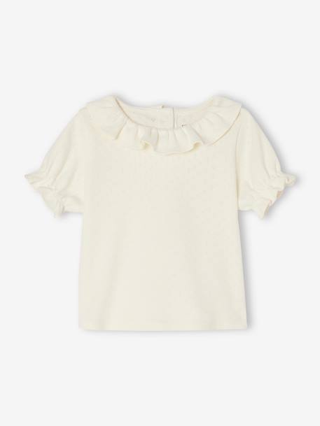 Lot de 2 tee-shirts naissance en coton biologique rose nude 2 - vertbaudet enfant 