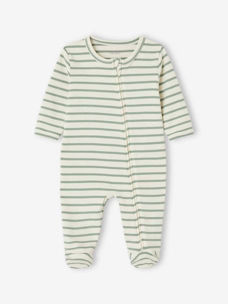 Lot de 2 dors-bien en interlock bébé vert sauge 3 - vertbaudet enfant 