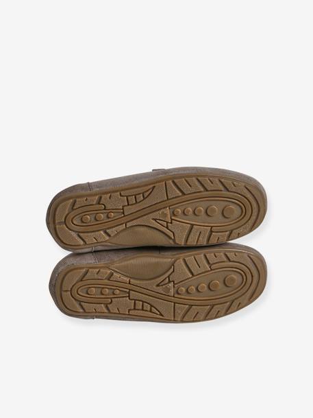 Mocassins croûte de cuir enfant taupe 5 - vertbaudet enfant 