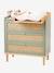 Commode en cannage LIGNE POÉSIE rose+vert 11 - vertbaudet enfant 