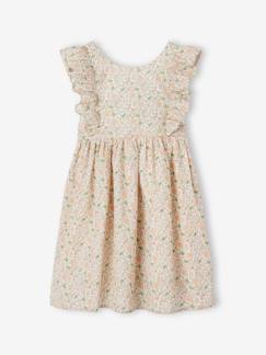 Robe cérémonie à volants motifs fleurs fille  - vertbaudet enfant