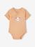 Lot de 3 bodies ouverture naissance bébé en coton biologique pêche 3 - vertbaudet enfant 