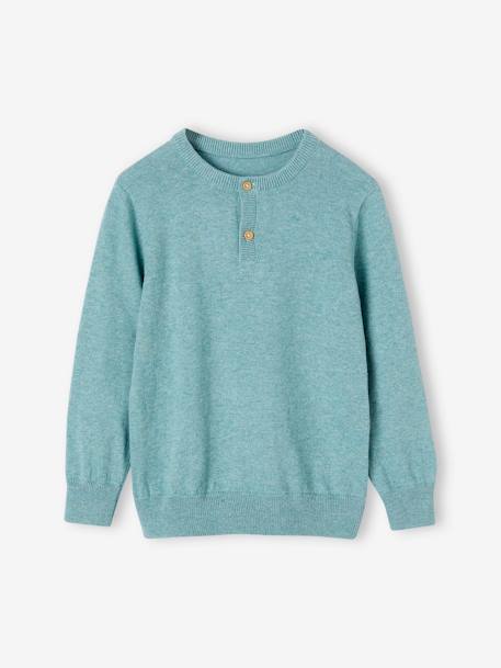 Pull col tunisien garçon personnalisable  - vertbaudet enfant