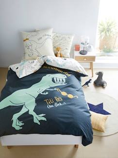 Parure réversible housse de couette + taie d'oreiller enfant DINO RAMA  - vertbaudet enfant