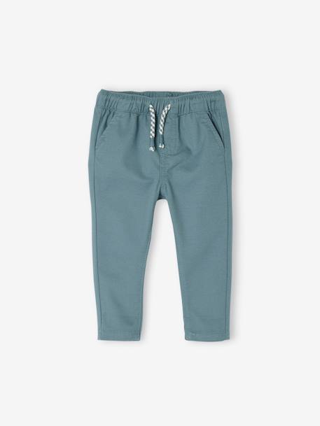 Bébé-Pantalon bébé garçon en toile à taille élastiquée